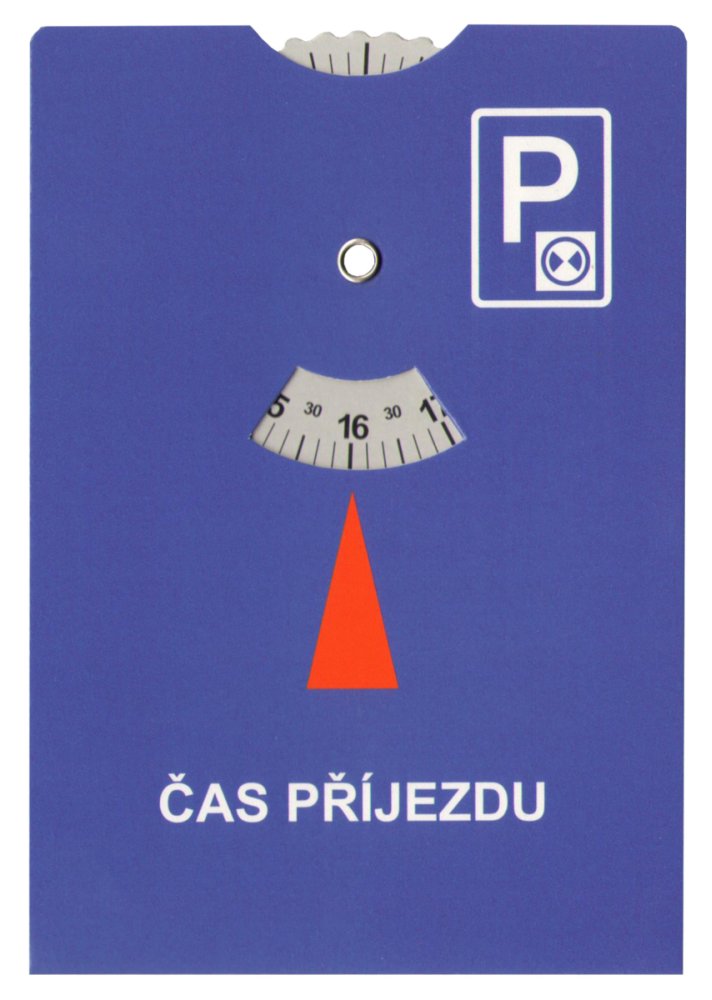 Parkovací kotouč P - líc | www.parkovacikotouce.cz
